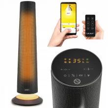 Ventilaatoriga soojuskiirgur Yoer 2500 W, Wi-Fi, vaikne