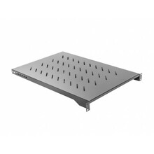 Riiul Lanberg AK-1010-B, 19 tolli, 1U, 483x750 mm, kuni 15 kg, must