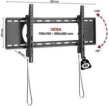 Televiisori kinnitus Fiber Novelty C5T, 45-90 tolli, kuni 80 kg