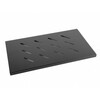 Riiul Lanberg AK-1002-B, 19 tolli, 600mm, 1U, kuni 20 kg, must