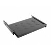 Riiul Lanberg AK-1006-B, 19 tolli, 1U, 465x350 mm, kuni 18 kg, must
