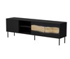 Telerikapp Cama Meble Inserto 3D1W, 190x40x61,5 cm, must, LED valgustusega