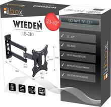 Televiisori kinnitus Libox LB-210, 23-42 tolli, kuni 25 kg