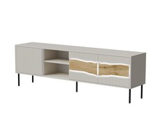 Televiisorikapp Cama Meble Inserto 3D1W, 190x40x61.5 cm, kašmiir, LED valgustusega