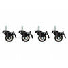 Rataste komplekt Lanberg AK-1601-B, 19 tolli, must, 4 tk