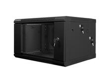 Seinale kinnitatav kahe sektsiooniga rack-kapp LANBERG WF02-6606-10B, 19 tolli, 6U, 600x600 mm, must