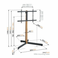 Televiisori alus Vogels Comfort TVS3695OB, must