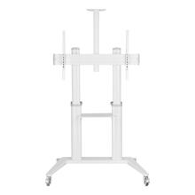 Mobiilne teleri alus Techly, 70-120 tolli, kuni 140 kg, valge