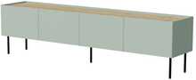 Telerialus Cama Meble Fellini, 200x40x52 cm, oliiv, õlitatud tamme pealispind