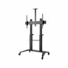 Televiisori alus Roline LCD ratastega, kuni 140 kg, must