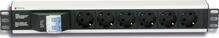 Toitejaotusplokk Techly PDU 1.5U, 250V/16A, 6x Schuko, 3m