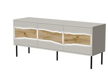 TV-aluskapp Cama Meble Inserto 3D, 143,5x40x61,5 cm, kašmiir, LED valgustusega