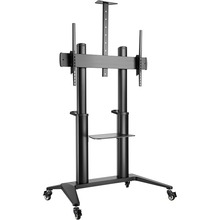 Statiiv Hagor BrackIT Stand HD XXL 8208, must, mobiilne, 65-120 tolli