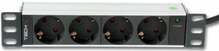 Toitejaotusplokk Techly 100464, 1U, 250V/16A, 4x Schuko, 1,8 m