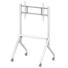 Mobiilne teleri alus Techly, 65-100 tolli, kuni 100 kg, valge