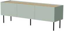 Telerialus Cama Meble Fellini, 150x40x52 cm, oliiviroheline, õlitatud tamme pealispind
