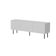 TV-alus Cama Meble LUCCA 3D, 165x40x59 cm, valge
