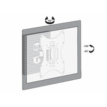 Teleri seinakinnitus Maclean MC-501A B, 23-42 tolli, kuni 30 kg, must