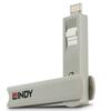USB C pordi blokeerija komplekt Lindy, 4 tk, valge