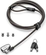 Sülearvuti lukk Kensington ClickSafe 2.0 3-in-1 K68102EU must, 1.8 m