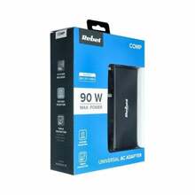 Sülearvuti laadija Rebel, 90 W, 18-20V, must