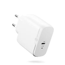 Laadija Alogic Rapid Power 65W GaN, valge, 2 m USB-C kaabliga