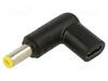 Adapter Akyga AK-ND-C01, USB C üleminek DC 5.5 x 2.5 mm