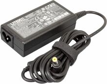 Sülearvuti toiteadapter Packard Bell AC Adapter, 65W, 19V, 3P, kollane pistik