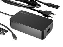 Sülearvuti laadija Natec Grayling, USB-C, 45W, must