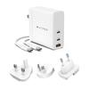 Sülearvuti laadija Hyper HyperJuice GaN HJG140WW, 140W, USB-C, valge