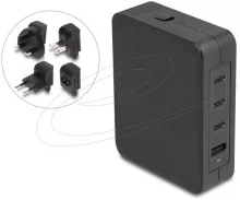 Toiteadapter Delock 41473, 145W, 3xUSB-C, 1xUSB-A, must