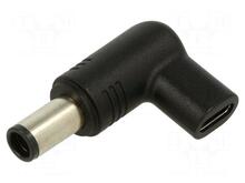 Adapter Akyga AK-ND-C08, USB-C / 7.4 x 5.0 mm, must, Dell jaoks