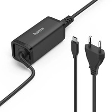 Sülearvuti laadija Hama USB-C PD, 5-20V, 65W, must