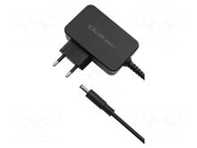 Sülearvuti laadija Qoltec 51560, 19.5V, 2.31A, 45W, 4.5x3.0+pin, must
