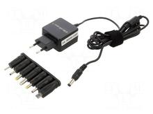 Universaalne toiteadapter Qoltec 51557, 15W, 7 pistikut