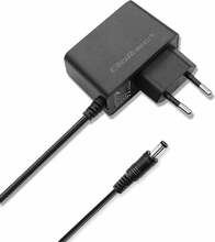 Toiteadapter Qoltec 52404, 6W, 6V, 1A, 5.5x2.1 mm, must
