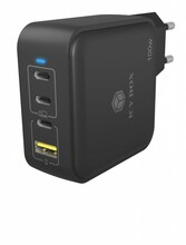 Laadija Icy Box IB-PS1040-PD, 100W, 2x Type-C, 2x Type-A