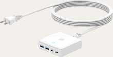 Seinalaadija Tucano MA-DEGAN65-EU-W, 65W, valge, GAN, 2x USB-A, 2x USB-C