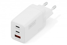 USB laadija Digitus DA-10303, 67W, 2x USB-C, 1x USB-A, valge