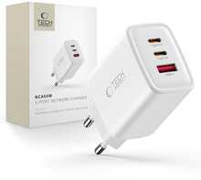 Seinalaadija Tech-Protect NCA65W-GAN, 3 pordiga, 65W, valge