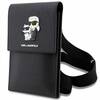 Käekott Karl Lagerfeld Saffiano Karl & Choupette KLWBSAKCPMK, must