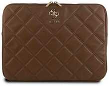 Sülearvutiümbris Guess Quilted 4G GUCS14ZPSQSSGW 14, pruun