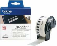 Etiketilint Brother DK22211, 29 mm, valge
