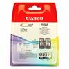 Tindikassett Canon PG-510/CL-511, sinine/must/kollane, 18 ml