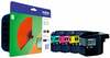 Tindikassett Brother LC-129XL, sinine/must/kollane