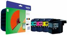 Tindikassett Brother LC-129XL, sinine/must/kollane