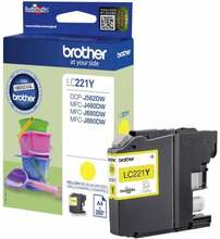Tindikassett Brother LC-221Y, kollane