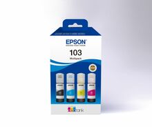 Tindikassett Epson C13T00S64A, 4 tk, must, tsüaan, magenta, kollane