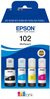 Tindikassettide komplekt Epson 102 EcoTank C13T03R640, BK, C, M, Y