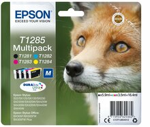 Tindikassett Epson T1285, must, tsüaan, magenta, kollane